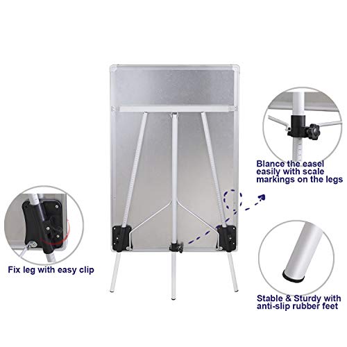 image for WEYOUNG White Board Easel Stand Magnetic Whiteboard Flipchart Tripod E