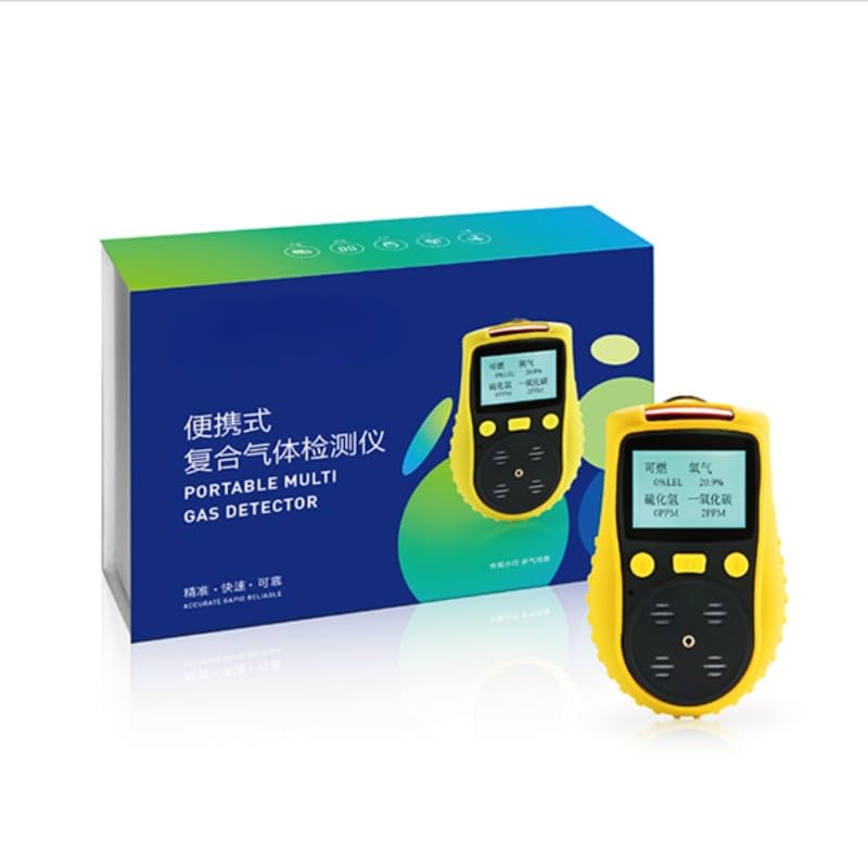 4 in 1 CO H2S O2 LEL Multi Gas Leak Detector Meter Tester