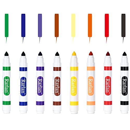 Image of Rarlan Washable Markers Bulk for Kids, Bulk pack, 8 Colors, 160 Count | Broad Line Conical Tip Coloring Markers, Classroom Must Have, School Supplies, Art Supplies & Back to School