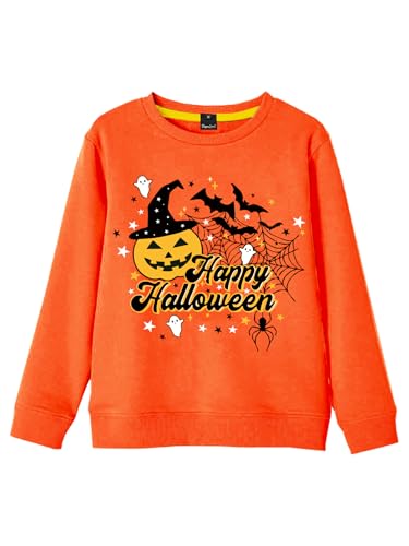 Image of Remimi Kids Halloween Sweatshirt Long Sleeve Thanksgiving Tops 3-14 Years