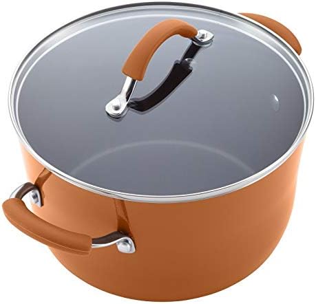 Pemberly Row 12 Piece Cookware Set in Pumpkin Orange