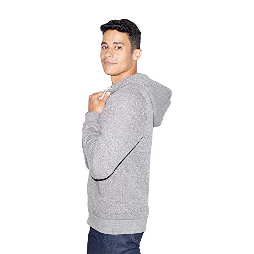 American Apparel Unisex-Adult Peppered Fleece Long Sleeve Zip Hoodie2