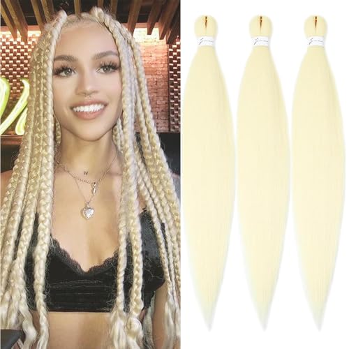 YDDM Capelli Per Treccine Africane Rubio Extension Treccine Texture Yaki Easy Install per Principianti 26 Pollici 3 Pezzi Capelli Leggeri e Naturali per Box Braids, Twist e Crochet