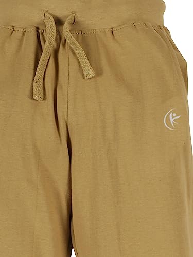 Image of KiddoPanti 100% Cotton Track Pants for Boys & Girls | Soft Single Jersey Fabric | Elastic Waist with Drawcord | Full Length with Rib Hem & Pockets | Joggers and Lowers for Kids