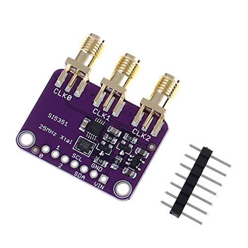 Image of Hailege Si5351A I2C 25MHZ I2C High Frequency Signal Generator Breakout Board Square Wave Frequency Generator Signal Generator 8KHz to 160MHz 3-5VDC for Arduino