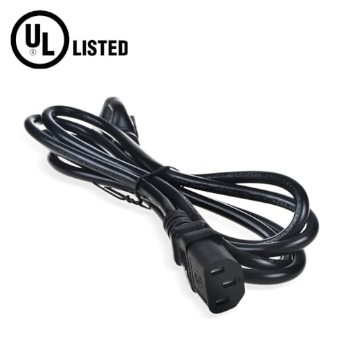 Cable de alimentación de 6 pies UL con 3 clavijas compatible con máquina de ejercicio vibratoria PBYRD PB012 para drenaje linfático y plataforma de fitness de cuerpo completo miniatura 3