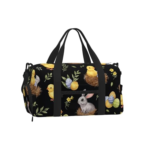 Bolsa de viaje de fin de semana para hombres y mujeres con diseño de Pascua