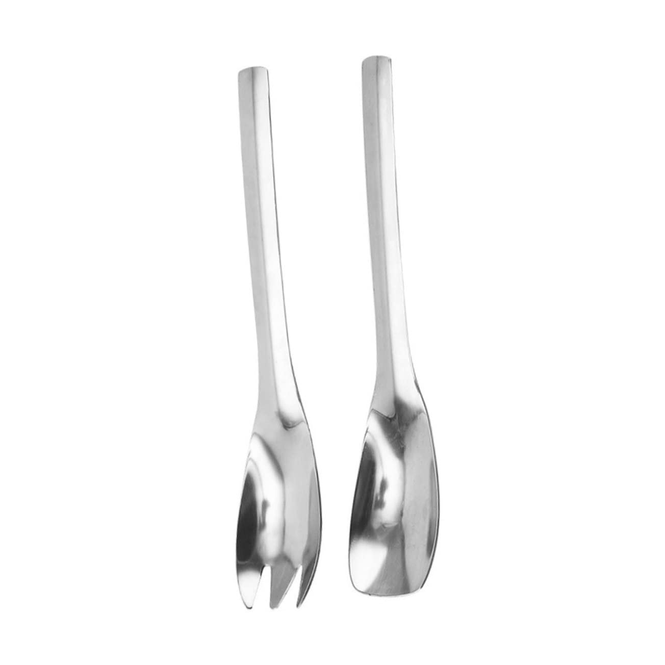 FUNOMOCYA Premium Stainless Steel Salad Set Restaurant Fruit Fork Buffet Salad Slotted Spoon Kitchen Tool for Everyday Use