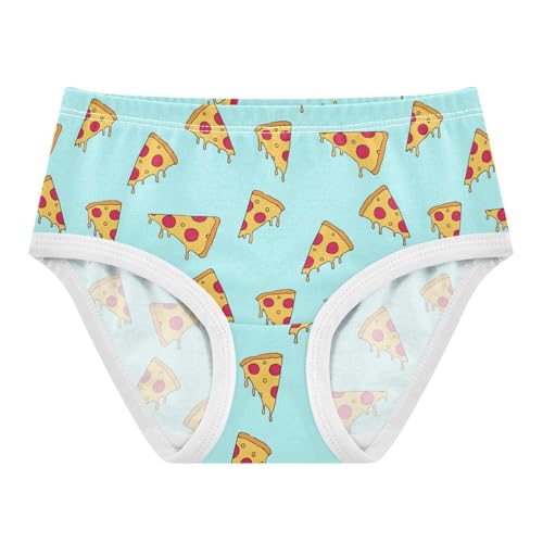 Little Girl Underwear Toddler Panties Kids Undies Pizza Slices Cartoon Soft Cotton Briefs 2T-8Y