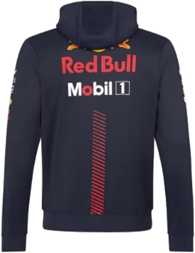 Miniatura 2 de Castore Red Bull Racing F1 Team 2023 - Sudadera con capucha y cremallera completa para hombre, Noche estrellada