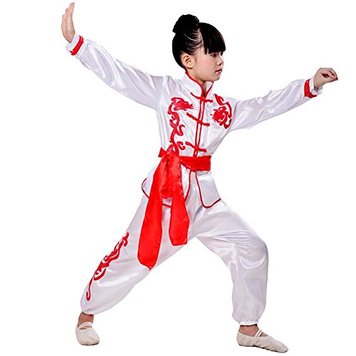 ZooBoo Martial Arts Uniform Kung Fu Training Clothes with Belt - Synthetic Silk3