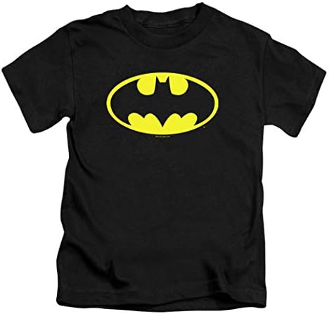 Juvenile Batman Classic Logo T Shirt & Stickers (5/6) Black