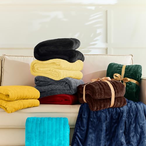 BOMOVA Heated Electric Blanket Twin - 62" x 84" Heating Blanket with 10 Heating Levels & 8 Hours Auto Off, Warm Flannel Blanket with Over-Heat Protection, for Women, ETL & FCC Certified