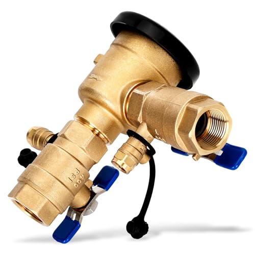 Image of UPGRADED 1 inch Pressure Vacuum Breaker Assembly, 400 PSI Max - Thickened Brass Backflow Preventer with Pre-Applied Sealant (No Teflon Tape Needed), Backflow Preventer Valve for Irrigation & Plumbing