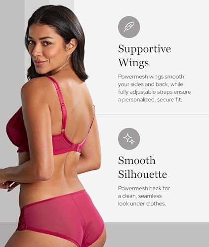 Panache Women's Clara Underwire Full Coverage Stretch Lace Bra | Supportive Full Fit Bra for Large Busts3