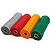 LaRibbons Deco Poly Mesh Ribbon - 10 inch x 30 feet - Metallic Foil Gold/Silver / Red/Green Set for Wreaths, Swags and Decorating - 4 Pack