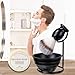 JEQUIL&CORENVEO Shaving Brush Set for Men, 4pcs Synthetic Shaving Brush with Shaving Soap, Stand and Shaving Bowl