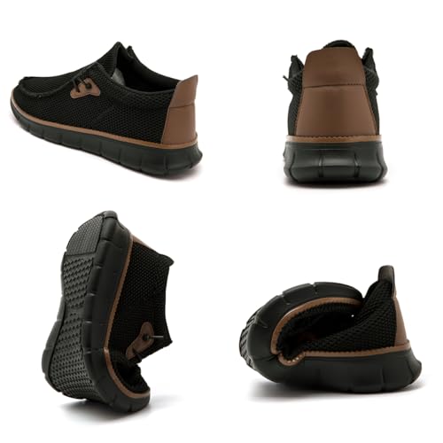 Mens Slip on Loafers Boat Shoes Non Slip Walking Shoes Fashion Sneakers for Men Comfort Lightweight Breathable Casual Office Shoes2