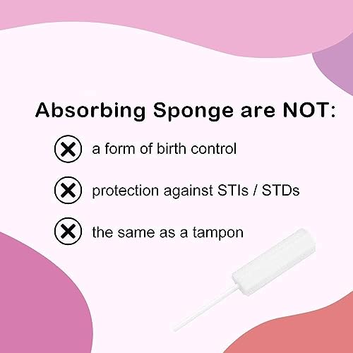 Image of After Sex Clean Up Drip Sticks - Absorbing Sponge for Women, 25 Counts