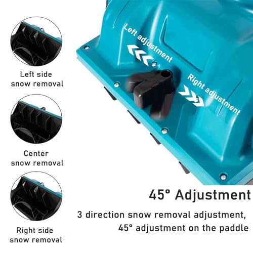 Pala de nieve eléctrica a batería con ancho de limpieza de 33 cm 3