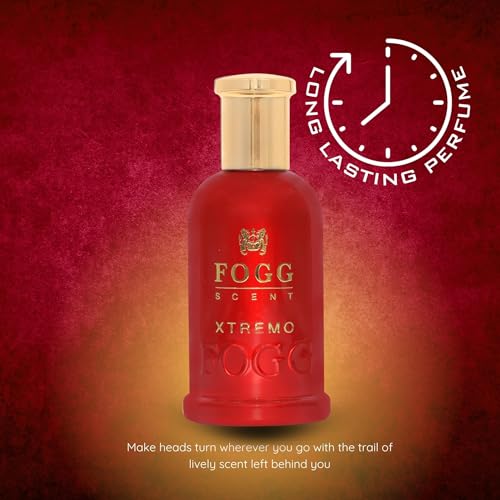 FOGG Scent Xtremo Eau de Parfum for Men | Fresh Spicy Perfume | Adventure Fragrance with Citrus, Leather & Musk | Long Lasting EDP Spray | 3.38 oz (100 ml) | Perfect for Daily Wear, Office & Party Use