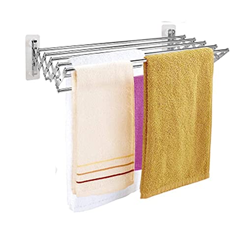 AKALNNB Tendedero de pared ideal para habitación, baño, hogar, uso en interiores y exteriores, ahorro de espacio, fácil almacenamiento, retráctil, moderno y ambición