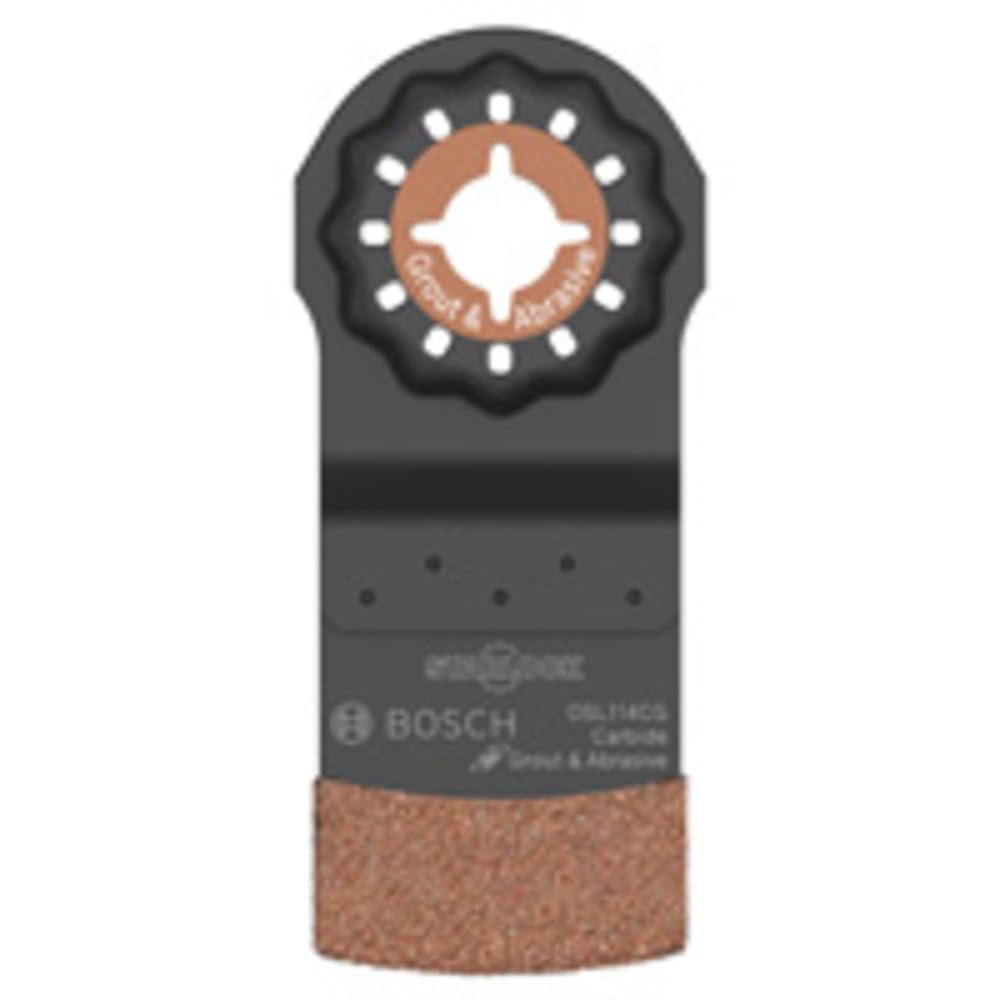 BOSCH OSL114CG Starlock Oscillating Multi Tool Carbide Grit Plunge Cut Blade, 1-1/4"