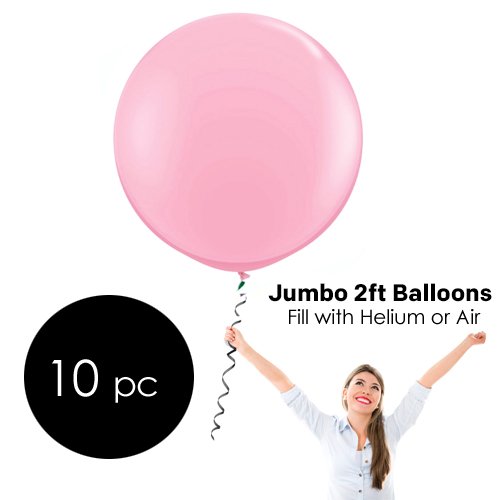 Celebrity 24DHP 24" Latex Balloons, Pink (Pack of 10)