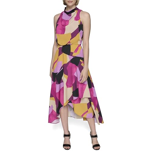 KARL LAGERFELD Paris Women's Dresses midi,French Fuschia Combo,0 at Amazon  Women's Clothing store