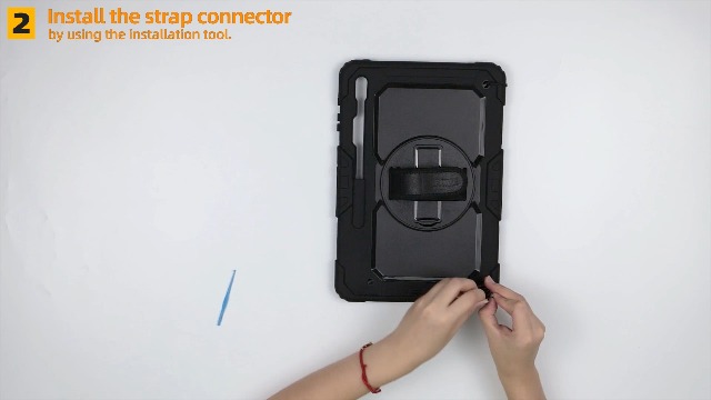 SEYMAC stock Case for Samsung Galaxy Tab S8 Plus / S7 FE 5G 12.4 with Screen Protector [360 Rotating Stand]Hand Shoulder Strap Protective Case for Galaxy Tab S8 Plus/ S7 FE 12.4'' 2022/2021, Black