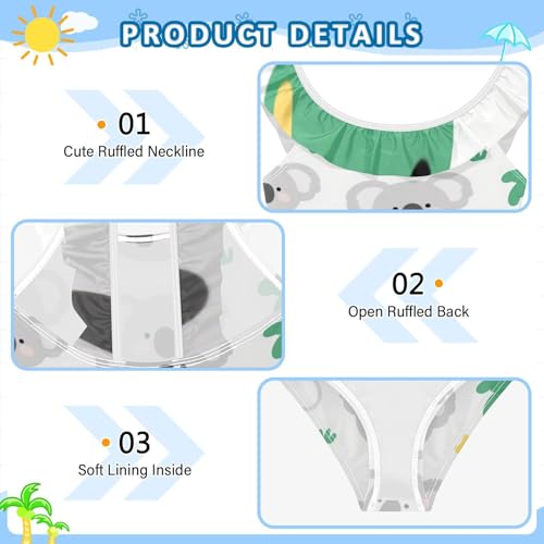 Bañador de koala para niña ideal para playa y piscina 5