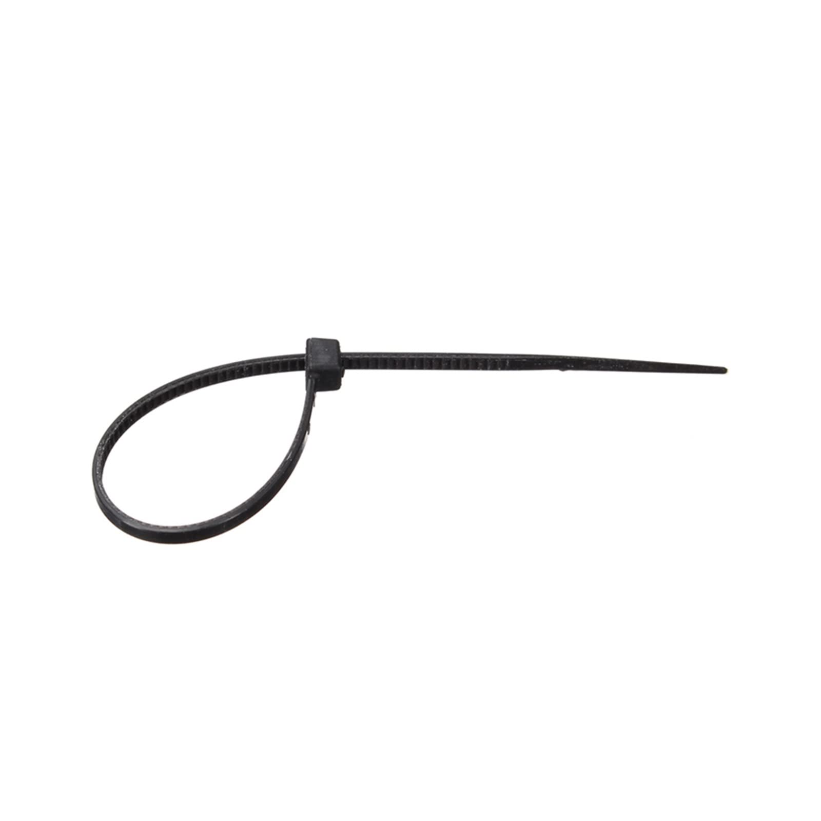 SePkus 1000 Stück/Set 100 mm x 3 mm selbstsichernde Schwarze Nylon-Draht-Kabelbinder zum Befestigen von Kabelbindern, ROHS-zertifizierte Netzwerkkabelmarkierung (schwarz, 3 mm x 100 mm, 1000 Stück)