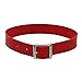 Obmyec Punk Leather Choker PU Necklace Gothic Chokers Soft Collar Chain Rave Party Necklaces for Women (red)