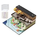 3D メモ帳カレンダー 2026 - 切り取りシート付き卓上カレンダー - デスクトップ メモ帳 |家庭用、装飾用、毎日の計画、整理整頓、撮影用