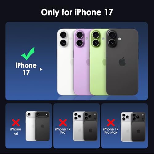Image of FanTEK Phone Case Compatible with iPhone 17 6.3 Inch, Magnetic Case Clear Protective Bumper Hard Back Cover