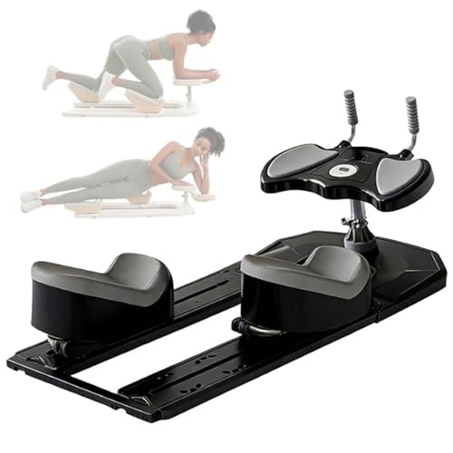 Quixnova Professional Spine Twist Trainer - Macchina per Esercizi brucia Grassi per Addominali, Schiena, Glutei e Gambe, Altezza Regolabile su 3 Livelli, capacità di 500 libbre Black