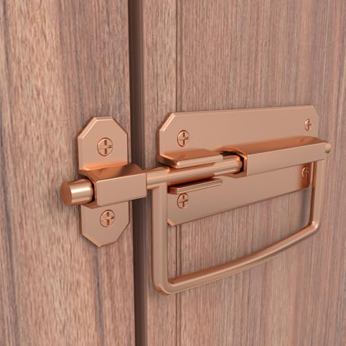 Image of Boniry Door Lock /Latch- Premium Door Locks for Main Door - High Security Main Door Latch for Home and Office - Durable and Reliable Door Latch for Enhanced Safety (Rose Gold)