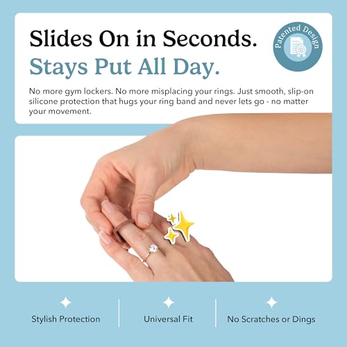 Silicone Ring Protector for Working Out – Wedding Band Guard for Gym & Fitness – Secure, Non-Slip Rubber Ring Cover for Women3