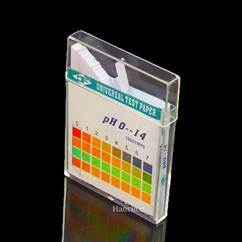 5 paquetes (100strips/Pack) 4 Color alcalinas de pH 0 – 14 pH Prueba de tiras de prueba de pH Indicador Tornasol de Papel