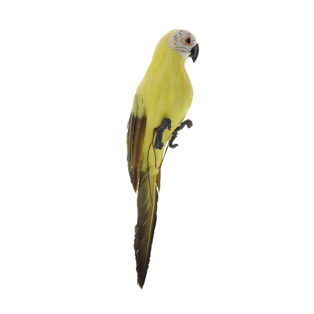 Oiseau artificiel poétique figurine en plume et mousse pour une maison chaleureuse