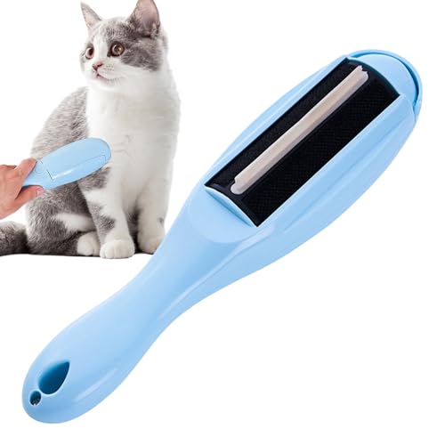 Cxiskyu 犬用ブラシ | カーペットペットの毛除去ツール,ブラシ&コーム 2WAY インテリア カーペット ソファ 洗濯物用 コンパクト設計 ホームクリーニングツール