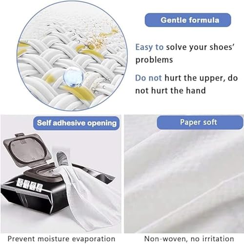 Image of Shoe Cleaning Wipes, 2 Packs - 160 Pieces