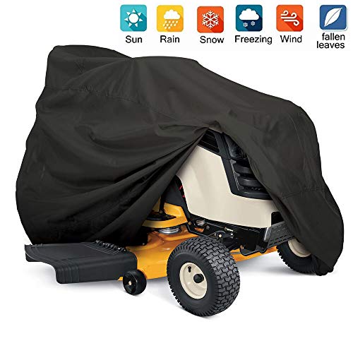 Nomiou Outdoors Tractor Lawn Mower Cover Heavy Duty,UV Protection Universal Fit with Drawstring,72X