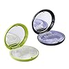 2 PCS Retainer Cases, Mouth Guard Case with Mirror, Compatible with Invisalign,Retainer Removal Tool, Chewy, and Brush (1PCS Green White+1PCS Black Purple)