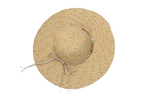 Image of Summer Medium Brim Floppy Beach Straw Hats for Women