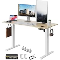 Electric Adjustable Standing Desk with Lockable Wheels only .18: eDeal Info