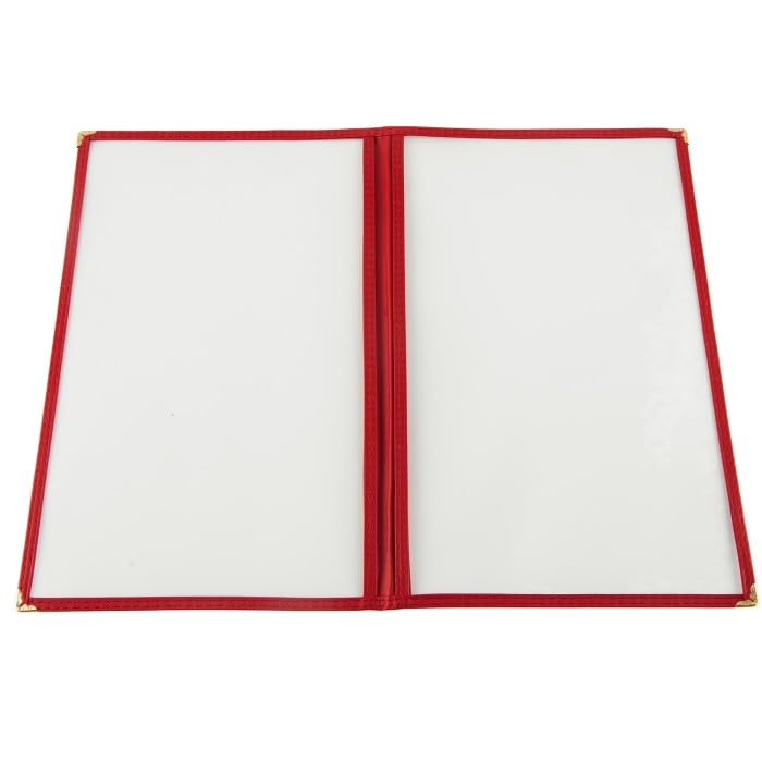 CAC Foodservice 2 Pocket Menu Cover MCP2-911GN Green 8.5x11 inch image 3