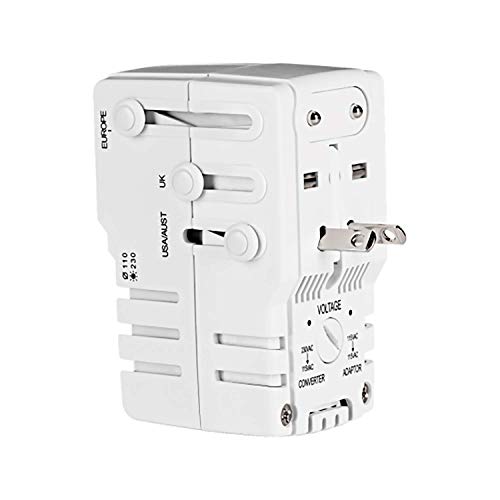 Conair Voltage Converter and Universal Travel Adapter, European Travel Plug Adapter, Univerasal Adapter Plug Converter for Travel, 1 Piece Set2