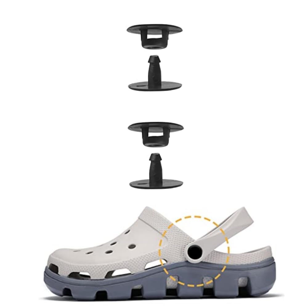 RDG Original Replacement Rivets for Crocs – 1 Set/ 2 Pcs Universal Shoe Repair Fasteners for Clogs – Durable Snap Rivet Parts (Durable & Long Life)