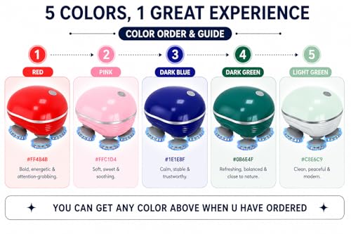 Image of TENS Men Women Electric Scalp Massager, Hair Kneading Massager, Smart Head Massage Scalp with 4 Massage Heads Deep Clean and Stress Relax, Body Massager for Muscles Shoulder Calf